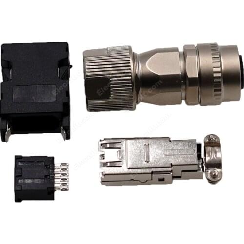 1 Set 10 Pin Encoder Plug Connector for Yaskawa for Mitsubishi Servo Motor