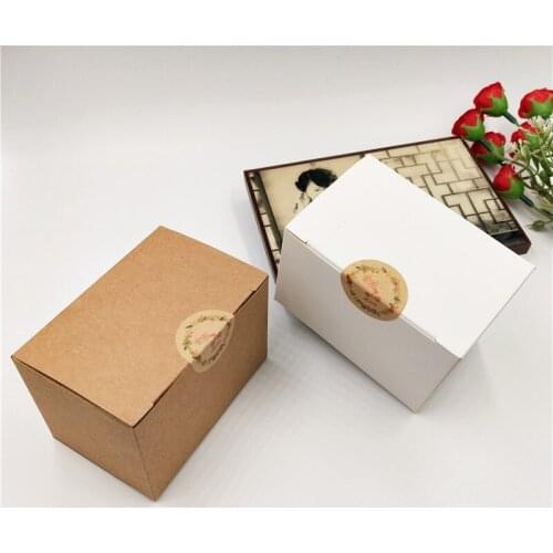 100pcs Kraft Paper DIY Handmade Packing Gift Boxes Paper Cardboard Handmade Soap Packing Bags 9*6*6cm