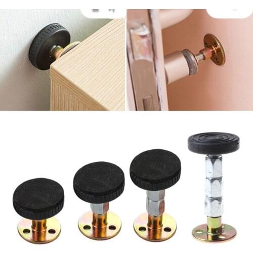 2Pcs Bed Stabilizer Furniture Fixed Bracket Adjustable Wall Stabilizer Self-adhesive Door Stopper Anti-shake Hardware