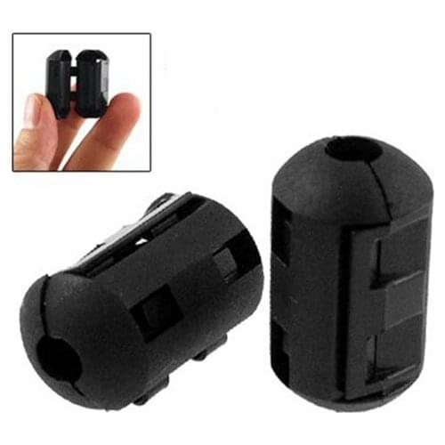 Brand New 10 Pcs Movable Offset 5mm Inner Diameter Black Ferrite Core Ring