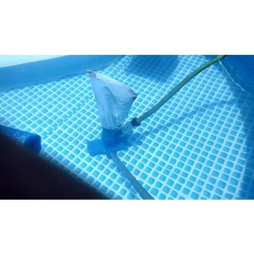 Pool Spa Pond Mini Jet Vacuum Cleaner Pool Vacuum Cleaner Set with Brush and Bag and 4ft Pole for Cleaning Pool Spa Fountain