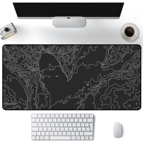 Red Mouse Pad Black Desk Mat Carpet Pad Deskpad Under Hand Work Office Mousepad Gaming Pc Desk Table Protector Mouse Mats Xxl