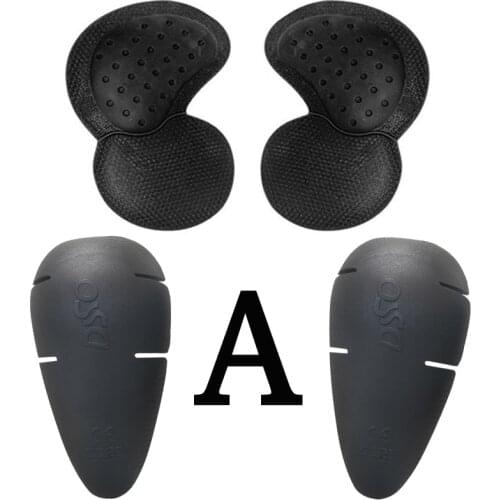 Free Shipping Detachable Motorcycle Jeans Protection Equipment Motorbike Pants 4 Piece Set Protection Knee & Hip Protector