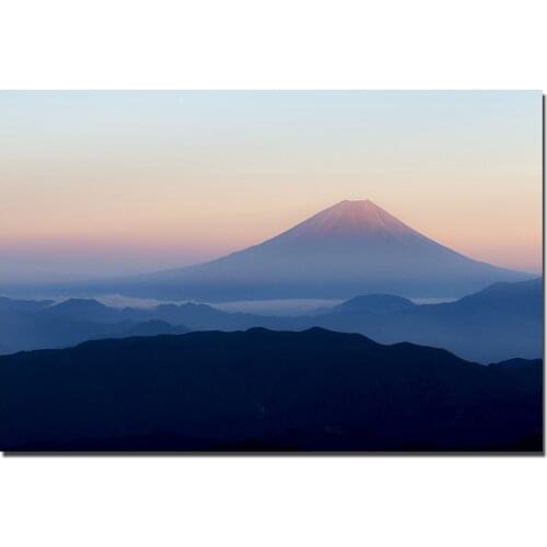 DIY Frame Canvas Painting Mount Fuji Japan Landscape Poster Wall Art Pictures Print For Living Room Home Decor