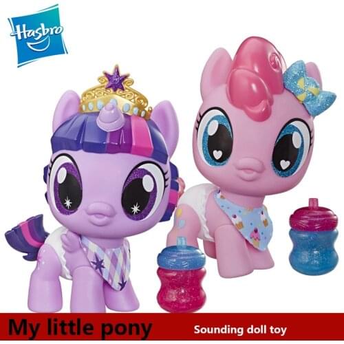 Hasbro My Little Pony Toy Twilight Sparkle Pinkie Pie Plastic Action Figure Toys for Girls Sound Dolls Toy Kids Christmas Gifts