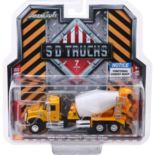 GreenLight 1:64 2019 M ack Granite Cement Mixer Alloy model car Metal toys for childen kids diecast gift