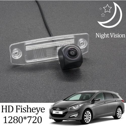 Owtosin HD 1280*720 Fisheye Rear View Camera For Hyundai i40 wagon/i40 Tourer i30 tourer Car Reverse Parking Accessories