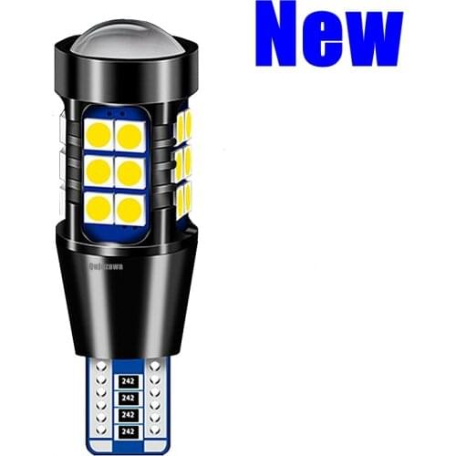 1PCS New T15 921 912 W16W WY16W Super Bright 1600Lm LED Auto Additional Brake Lamp Backup Reverse Light Car Daytime Running Bulb