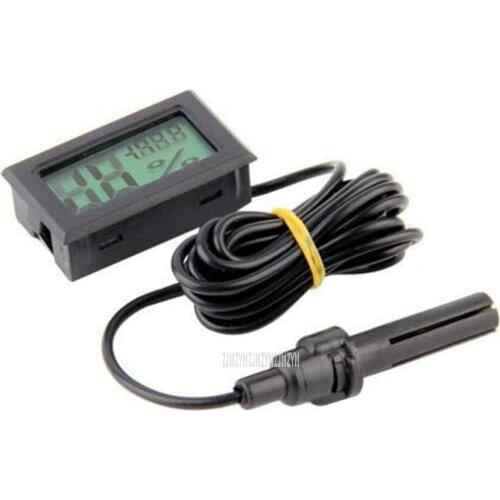 Mini LCD Digital Embedded Temperature Humidity Meter Digital LCD Display Indoor Convenient Temperature Sensor Humidity Meter
