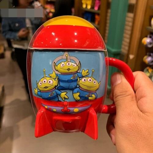 New Shanghai Disney Toy Story Three-Eyed Cartoon Rocket Cup Ceramic Mug Decoration gift AG2340