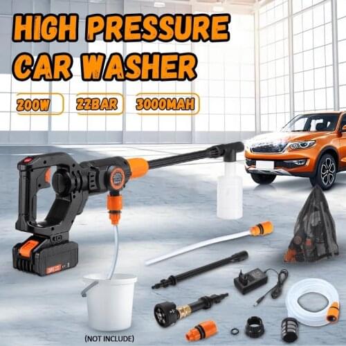 200W High Pressure Car Washer Gun Handheld Auto Powerful Car Washer Garden Spray Water Jet Gun Cleaning Tools Portable Cleaner
