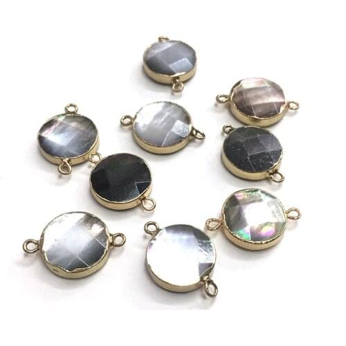 1Pcs Shell Connector For Jewelry Making Section Shell Charms DIY Necklace Bracelet Earring Handiwork Sewing Craft Accessory