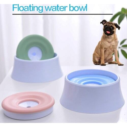 1200ml Pet Cat Dog Water Bowl Floating Bowl Slow Water Feeder Dispenser Anti-Overflow Pet Fountain