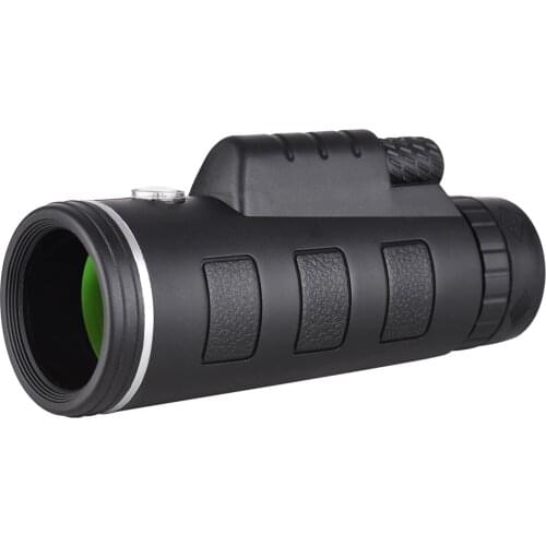 Portable Mini Monocular Telescope 40X60 Telescope 1/4"Screw Hole Lenscap Cleaning Cloth for Travel Sightseeing Bird Watching