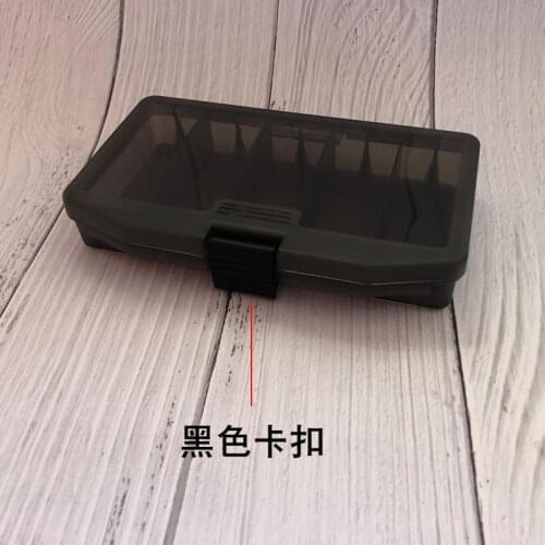 Gun color transparent five grid storage box 17.5*10*3cm fishing gear accessories fake bait box sequin box