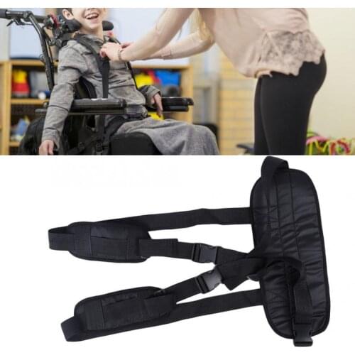 Adjustable Back Shoulder Neck Support Belt Wheelchair Belt Fix Safety Harness Strap for Adult Elderly Disabled Health Care Brace
