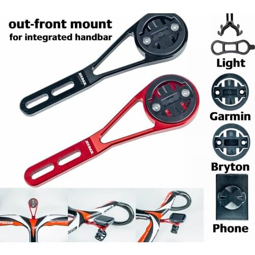 Bicycle Computer Out front Mount Holder for integrated handbar, iGPSPORT Garmin Bryton GoPro Mobile phone Spotlight