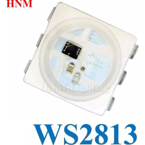 WS2813B LED Chip 5050 SMD RGB LED WS2813;Dual-signal Intelligent Control Integrated LED Light Source;Refresh Frequency 2KHz/s