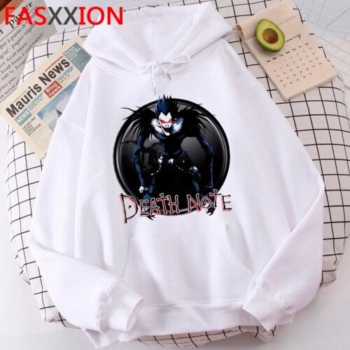 Death Note hoodies women hip hop printed y2k aesthetic Oversized female sweatshirts printed