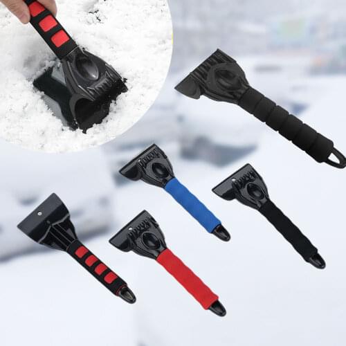1pcs Car Window Windscreen Windshield Cleaner Snow Shovel Plastic Coated Anti-Slide Handle Ice Scraper Car Winter Accessories