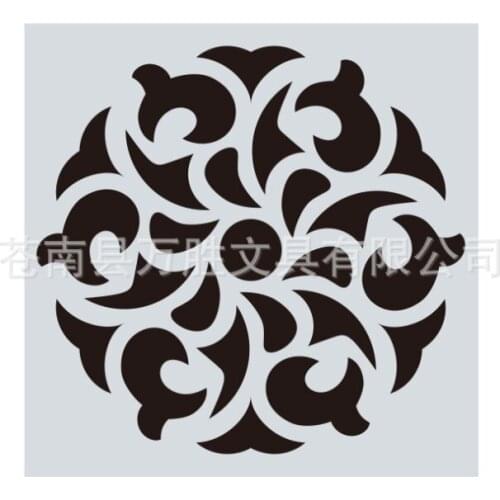 15*15 DIY Craft Layering Mandala Stencils For Wall Painting Scrapbooking Album Decorative Paper Cards spray painting tools