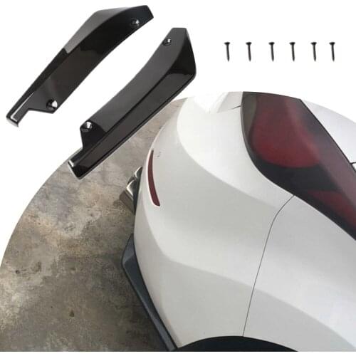 2Pcs Spoiler Scratch Protector Universal Car Accessories Rear Bumper Lip Diffuser Universal Car Bumper Side Guard Splitter Lid