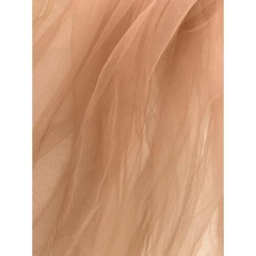 3 yards Tan Brown Mesh Lace Fabrics Netting Gauze Fabric Wedding Mesh Tulle Lace Fabric