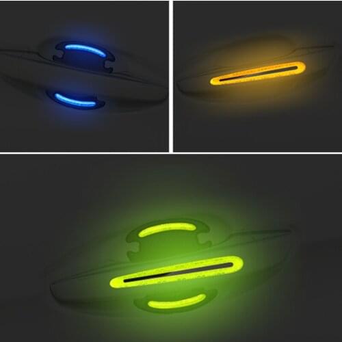 3D Car Reflective Sticker Door Bowl Anti-scratch Tape For Ford Focus Fusion Escort Kuga Ecosport Fiesta Falcon EDGE/Explorer