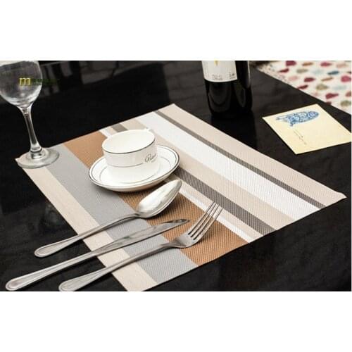 4PCS/LOT Placemats PVC Placemat Bar Mat Plate Mat Table Mat Set Kitchen Hot Pads 30*45cm LB 256