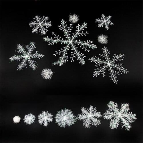 9PCS/=3pack Christmas Snowflakes/Christmas Decorations/ChristmasTree Ornaments/New Year Decor/Christmas Atmosphere Decoration