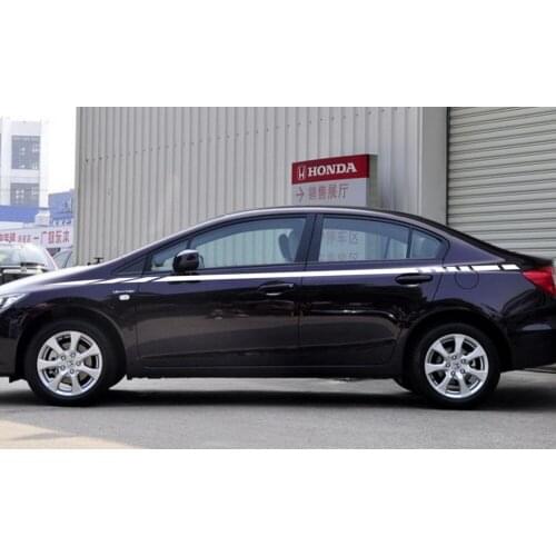 Car Decals Racing Stripes 130'' for C I V I C Stream Vinyl Graphics Upper Door Motor sticker CB23