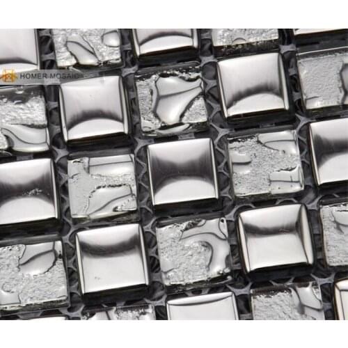Free shipping! light grey glass mosaic tiles 12x12 ", bathroom tiles, HOMER MOSAIC, HMM1038 wall, floor and backsplash