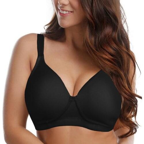 Womens Bra Big Bust Brassiere Wireless Sexy Lingerie Underwear Large Sizes Bralette B C D DD E F G Cup