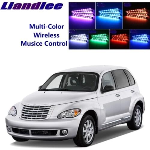 LiandLee Car Glow Interior Floor Decorative Atmosphere Seats Accent Ambient Neon light For Chrysler PT Cruiser