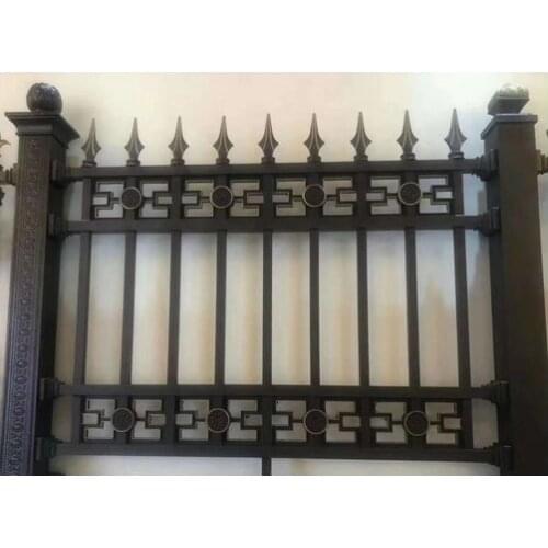 Hot selling corrugated solid metal modern steel baby safety outdoor fence panels design philippines