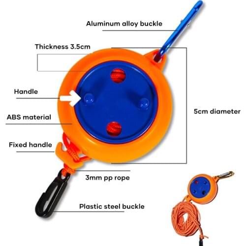 New Hot 8m Retractable Clothesline with Storage Case Portable Drying Clothes Hanger with 10 Fixed Buckle & 20 Clip for Outdoor S