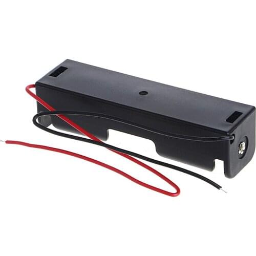 OOTDTY New Black 5 Pcs 3x18650 Rechargeable Battery 3.7V Clip Holder Box Case With Wire Lead 2018 High Quality