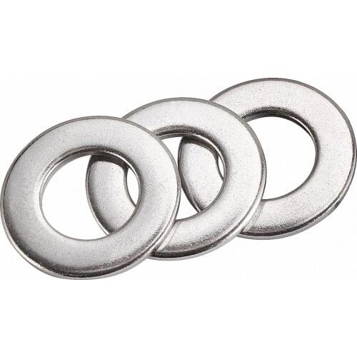 10-100pcs SUS Stainless Steel Plain Flat Washer M3 M4 M5 M6 M8 M10 M12 Oversize Big Wider Flat Washer Plain Gasket