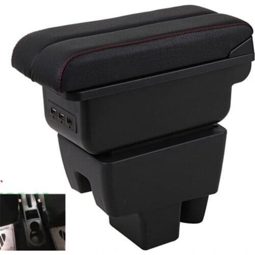 For Skoda Rapid Armrest Box Skoda Rapid 1 Universal Car Central Armrest Storage Box cup holder ashtray modification accessories
