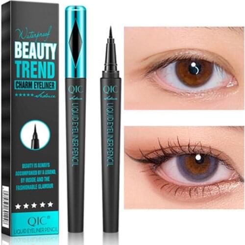 1Pcs Eyeliner Smooth Quick-Drying Long-Lasting Waterproof Sweat-Proof Black No Blooming Convenient Natural Facial Makeup Tools