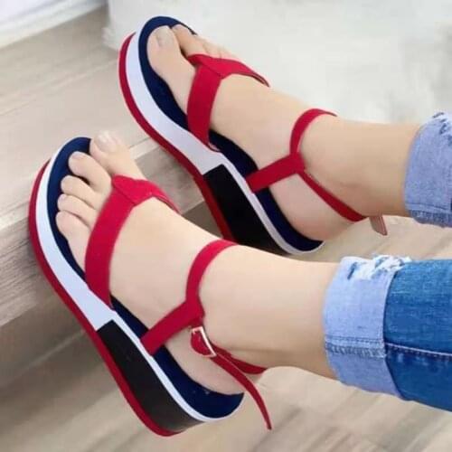 Womens Sandals Summer Wedge Platform Sandals Open Toe Casual Beach Shoes