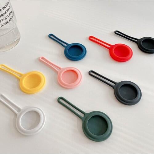 Silicone Cover for Apple Airtags Case tracker Accessories Anti-scratch fall Protective Sleeve Bumper Apple Air tag case Keychai