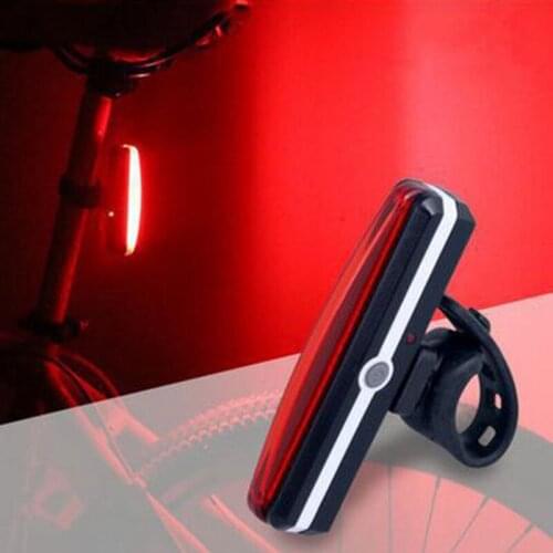 USB Rechargeable Bicycle Light LED Bike Rear Tail Light Waterproof COB Bright Cycling Lamp Taillight Flashlight Bike Accessories