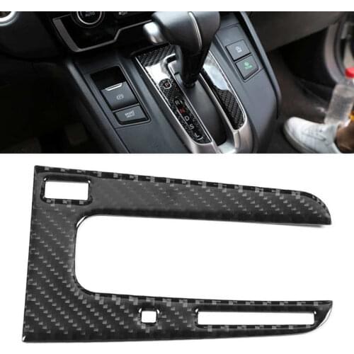 Control Gear Shift Box Panel Cover Soft Carbon Fiber Fit For Honda CRV 2016 2017 2018 2019 Car Carbon Fiber Decor