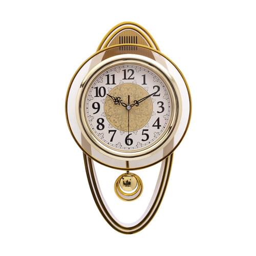 Vintage Large Swing Wall Clock Pendulum Clock Wall Decor Kitchen Living Room Decoration Shabby Chic Horloge Murale Quartz SC156