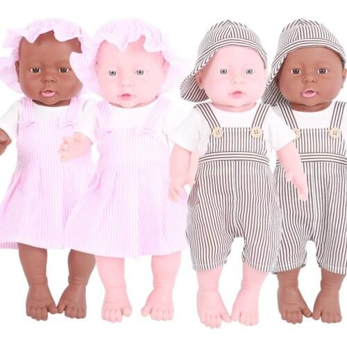 High Quality New Born Baby Silicone Dolls 41cm Realistic Vinyl Newborn Baby Doll with Clothe&Dress Kids Gift