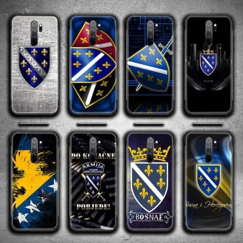 Bosnia and Herzegovina flag Phone Case for Redmi 9A 8A 7 6 6A Note 9 8 8T Pro Max Redmi 9 K20 K30 Pro