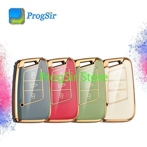 TPU Protective Case Shell For VW MQB B8 Remote Control Key