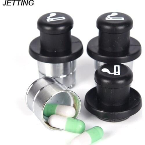 1pcs Car Lighter Shaped Metal Safe Secret Stash Diversion Pill Box Container Pill Splitters