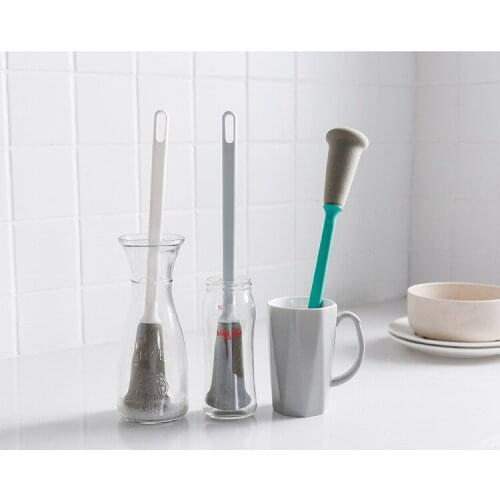 1PC Sponge Cup Brush Long-Handled Bottle Brush Kitchen Washing Cup Tweezers Glass Decontamination Helper Cleaning Brush XB 051